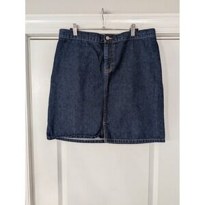 GAP Factory Denim Skirt‎ Women's Size 14 Dark Wash Casual Classic vintage y2k